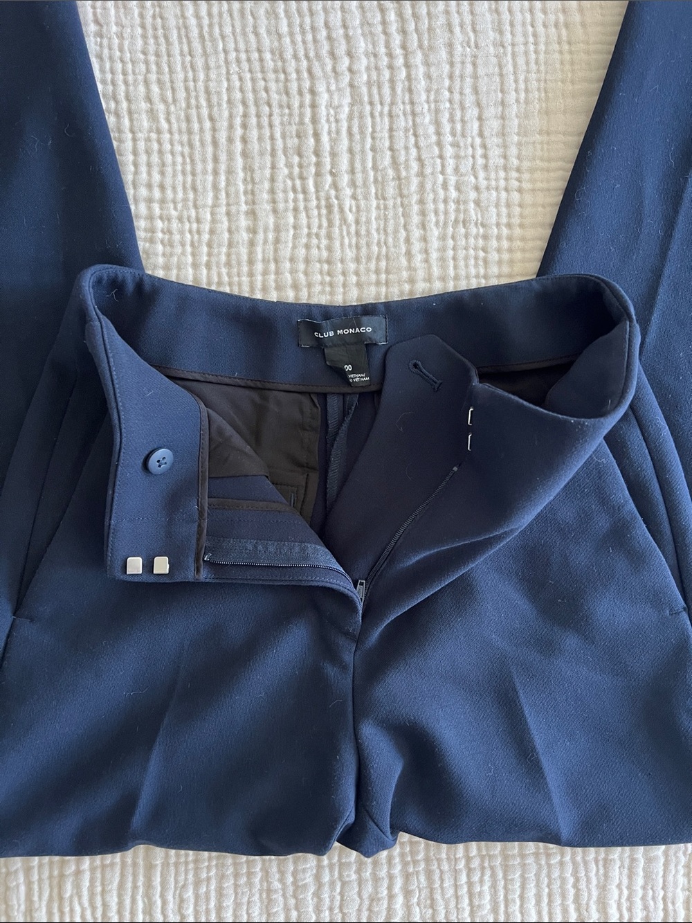 Club Monaco Navy Tailored Dress Pants - Picture 12 of 14